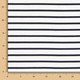 Tricot Viscose Rayures Noir - Ribes y Casals