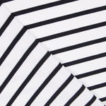 Tricot Viscose Rayures Noir - Ribes y Casals