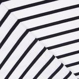 Tricot Viscose Rayures Noir - Ribes y Casals