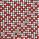 Tricot Viscose Carreaux Rouge - Ribes y Casals