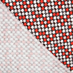 Tricot Viscose Carreaux Rouge - Ribes y Casals