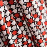 Tricot Viscose Carreaux Rouge - Ribes y Casals