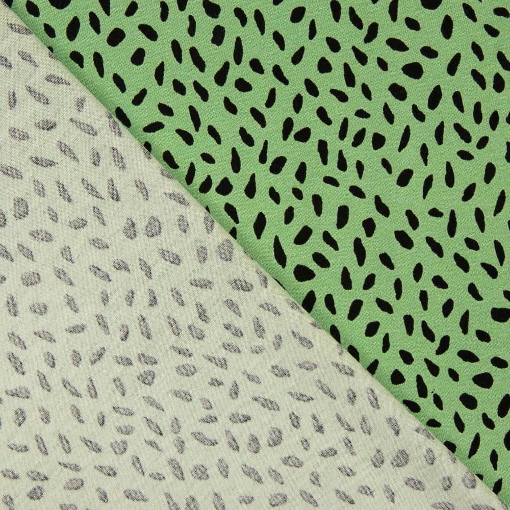 Maille Viscose Tears Noir-Vert - Ribes y Casals