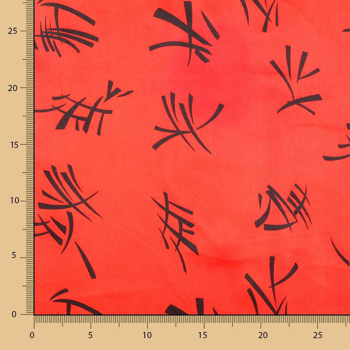 Satin Carnaval Rouge Chinois - Ribes y Casals