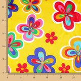 Hippie Flower Satin Carnaval Jaune - Ribes y Casals