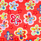 Satin Carnaval Hippie Flower Rouge - Ribes y Casals