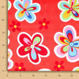 Satin Carnaval Hippie Flower Rouge - Ribes y Casals