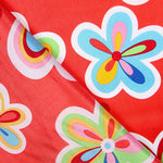 Satin Carnaval Hippie Flower Rouge - Ribes y Casals