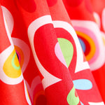 Satin Carnaval Hippie Flower Rouge - Ribes y Casals