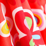 Satin Carnaval Hippie Flower Rouge - Ribes y Casals