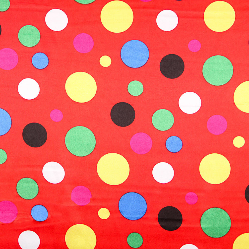 Satin Carnaval A Pois Rouge - Ribes y Casals