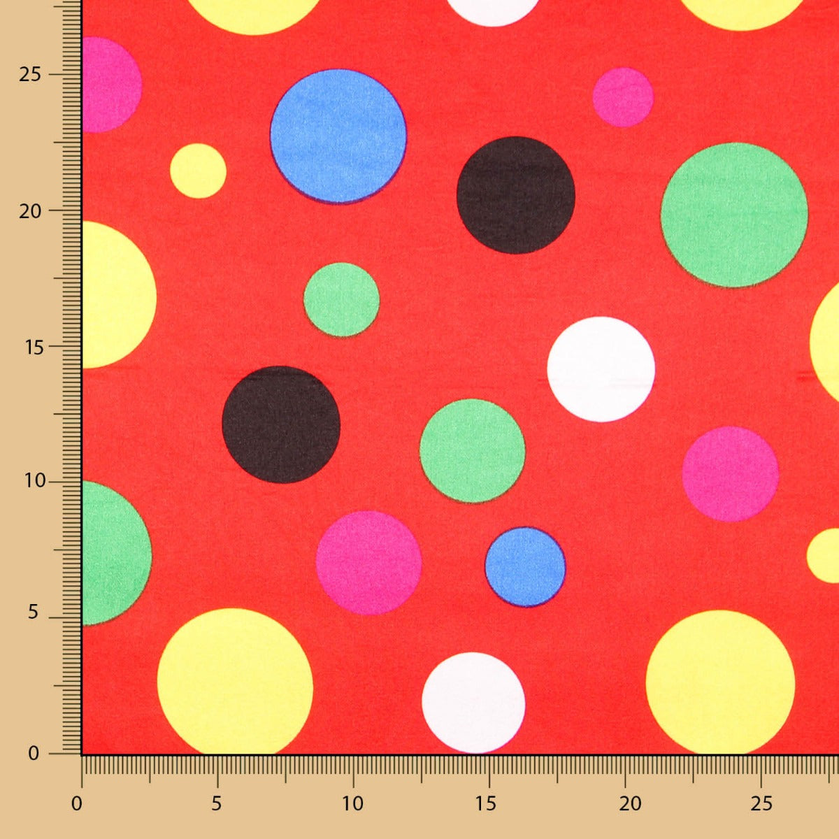 Satin Carnaval A Pois Rouge - Ribes y Casals