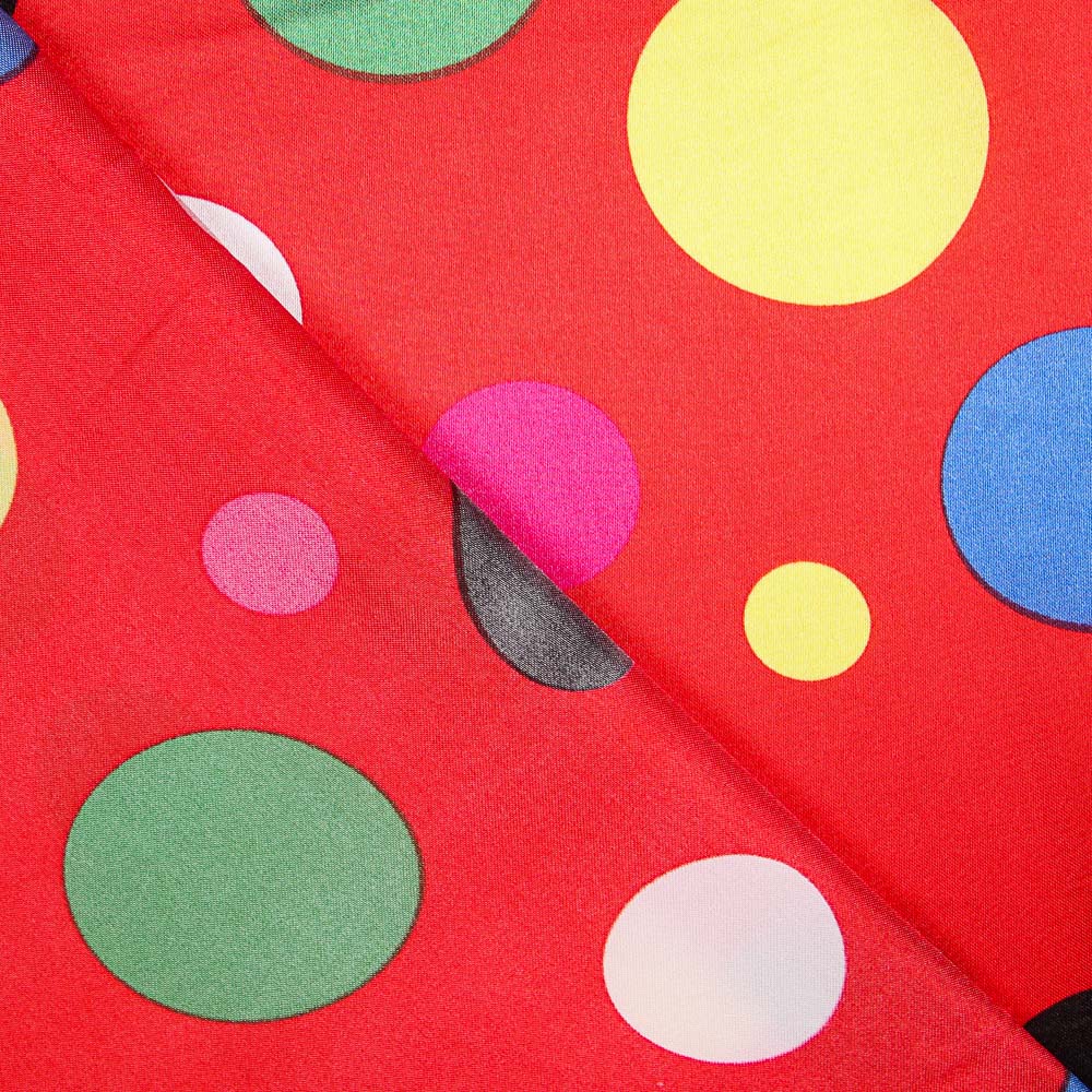 Satin Carnaval A Pois Rouge - Ribes y Casals