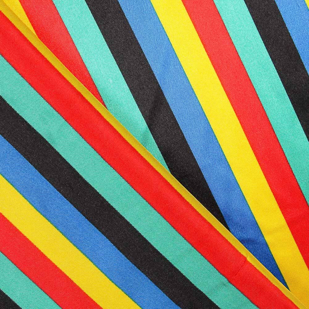 Satin Carnaval Rayures Multicolore - Ribes y Casals