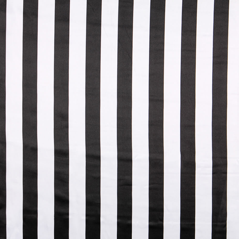 Retal Raso Carnaval Rayas Negro 150x140 cm - Ribes y Casals