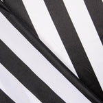 Satin Carnaval Rayures Noir - Ribes y Casals