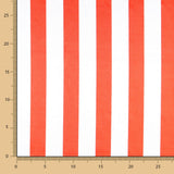 Satin Carnaval Rayures Rouge - Ribes y Casals