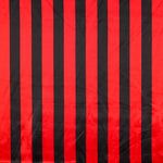 Satin Carnaval Rayures Rouge Noir - Ribes y Casals