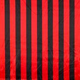 Retal Raso Carnaval Rayas Rojo Negro 190x140 cm - Ribes y Casals