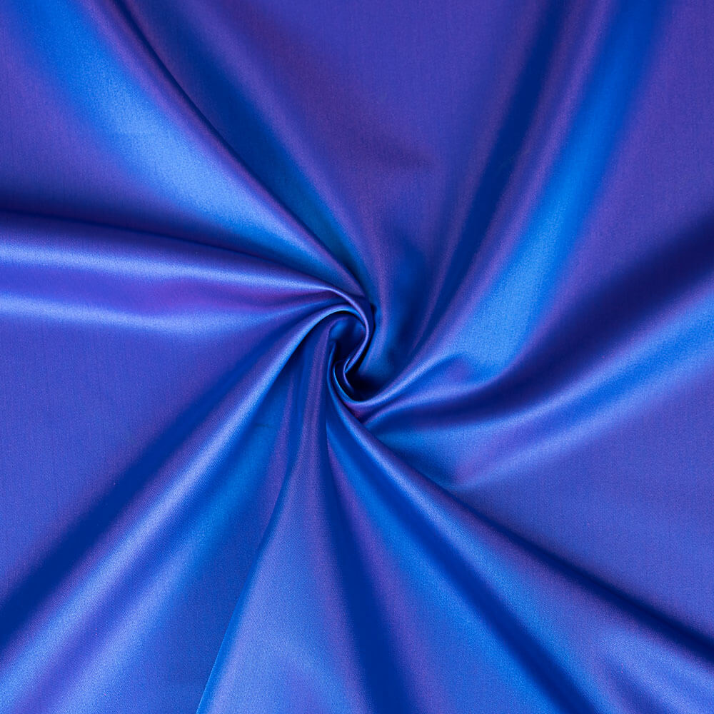 Satin Mikado Tournesol Bleu-Fuchsia - Ribes y Casals