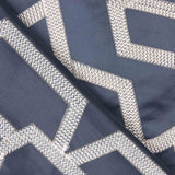 Satin polyester brodé bleu marine - Ribes y Casals