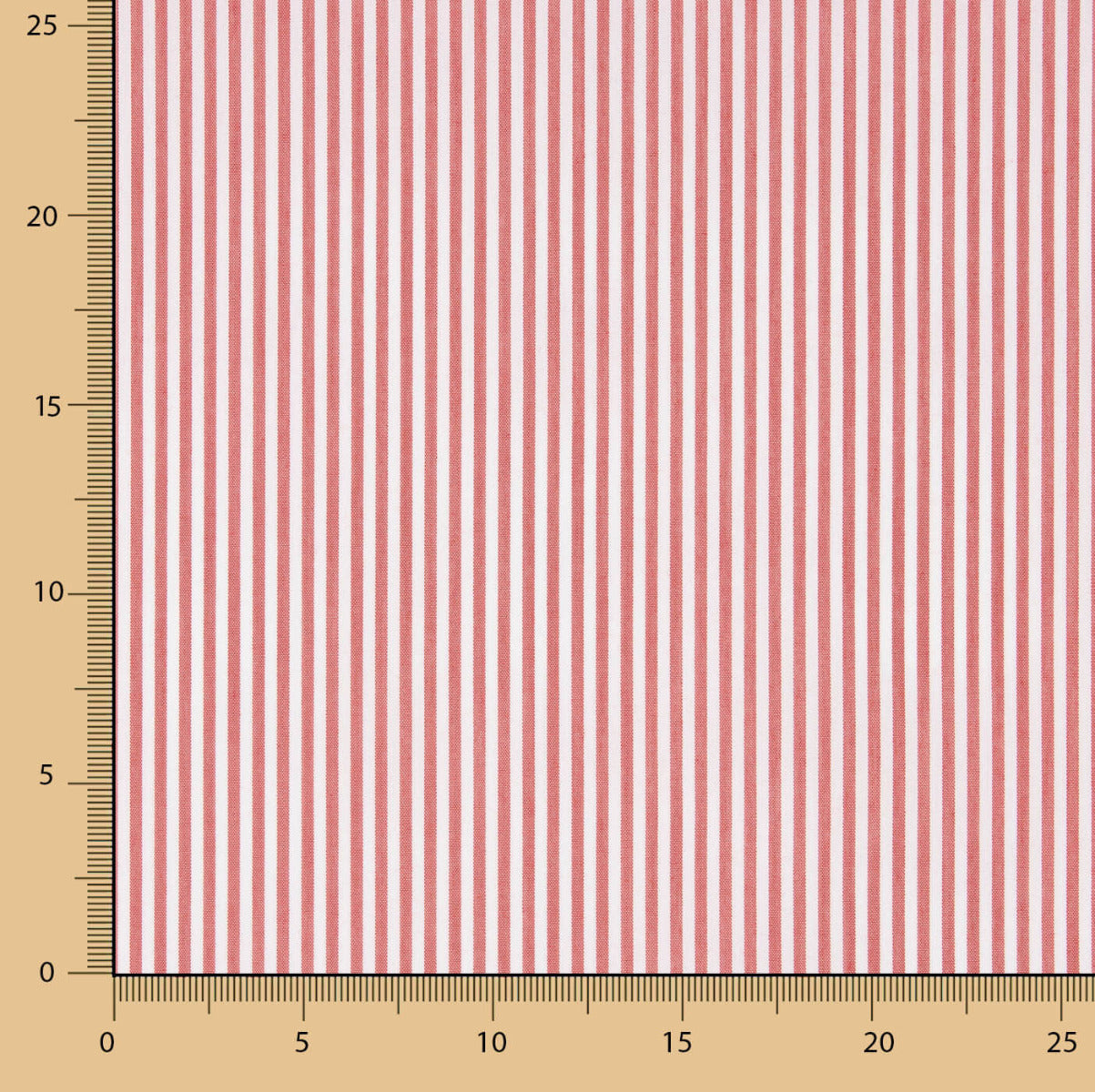 Rayure vichy rouge moyen - Ribes y Casals