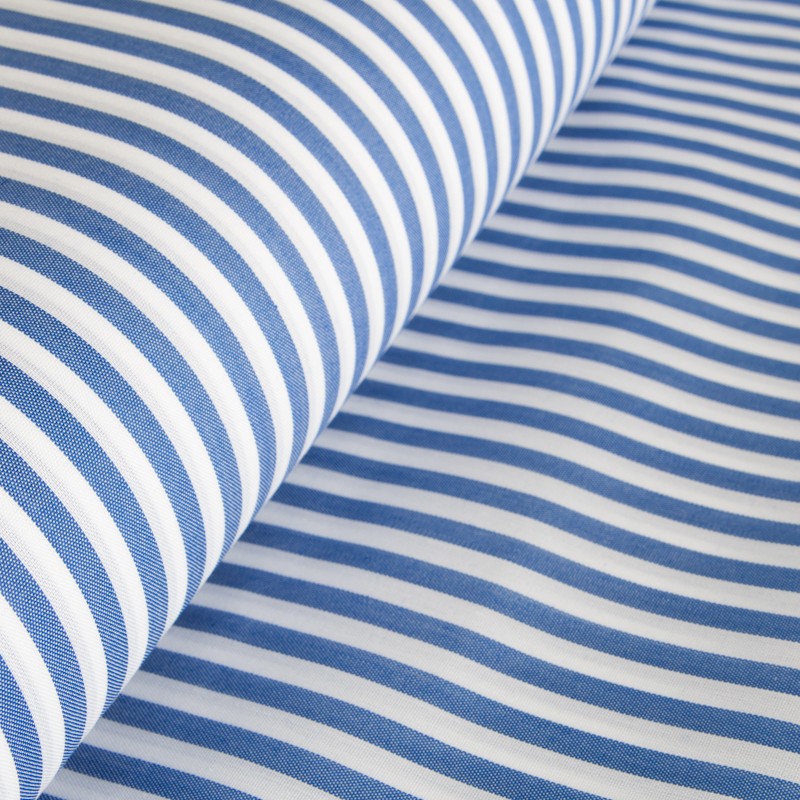 Rayures Vichy Bleu Soutenu 6mm - Ribes y Casals
