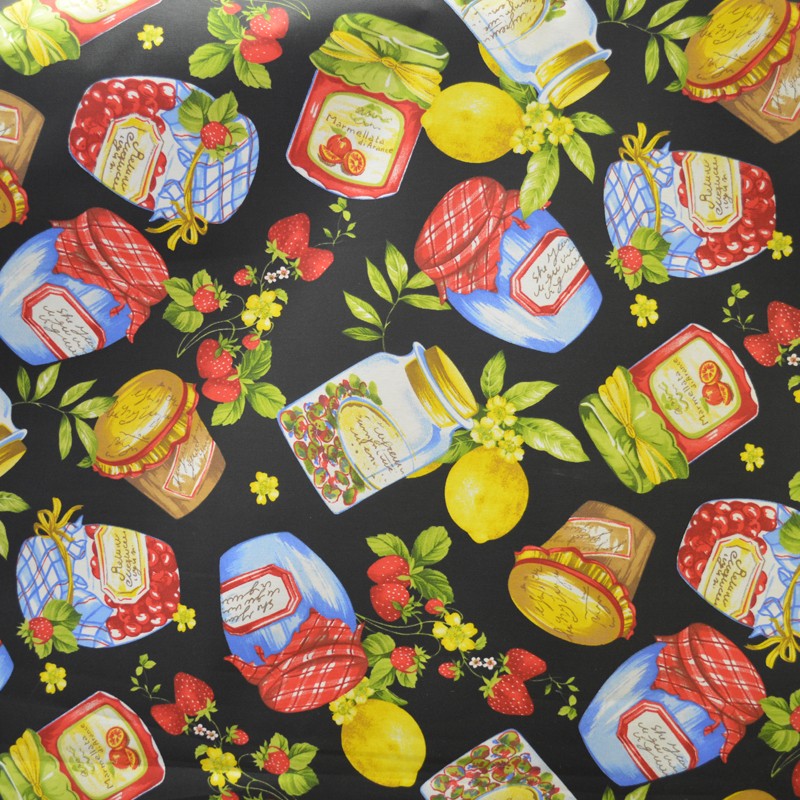 Tissu Enduit Pots de Fruits - Ribes y Casals