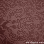 Tissu Enduit Jacquard Marron 2 - Ribes y Casals