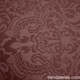 Tissu Enduit Jacquard Marron 2 - Ribes y Casals