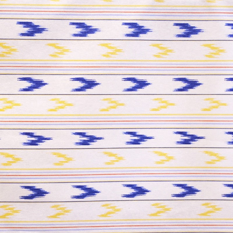 Tissu Enduit Majorque Jaune/Bleu - Ribes y Casals