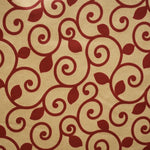 Tissu Enduit Branches Rouge - Ribes y Casals
