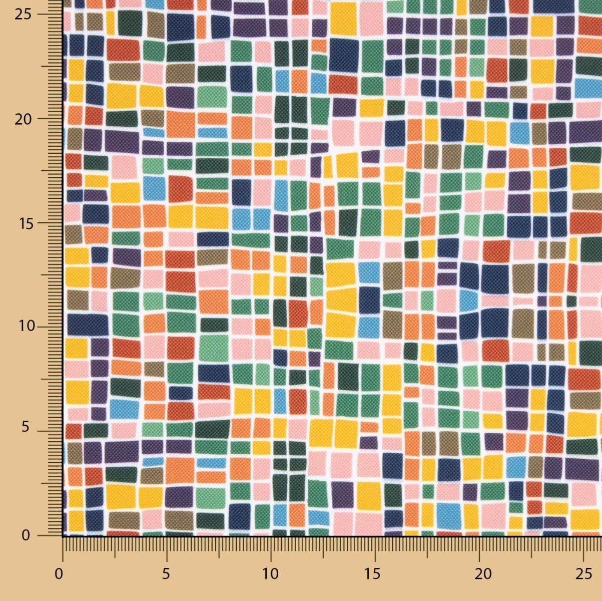 Tissu enduit hydrofuge pixel pop - Ribes y Casals