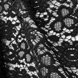 Guipure Marguerites Noir - Ribes y Casals