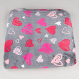 Coupon Minky Coeurs Fuchsia - Ribes y Casals