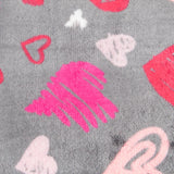 Coupon Minky Coeurs Fuchsia - Ribes y Casals