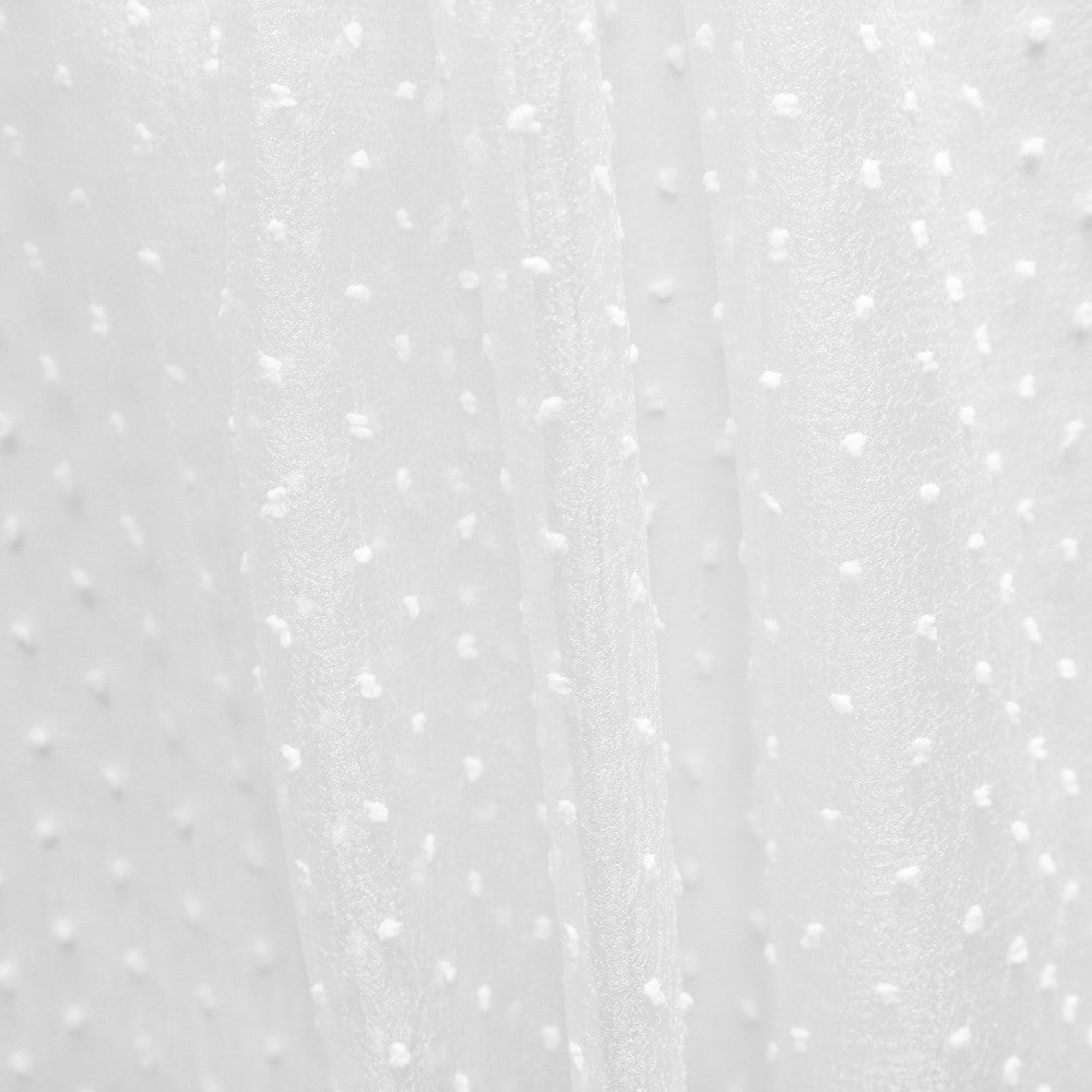 Organza Polyester Plumeti Blanc - Ribes y Casals