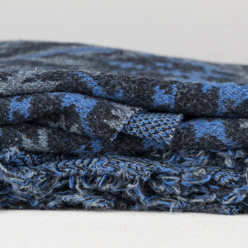 Coupon Poncho Azteque Bleu 150x150cm - Ribes y Casals