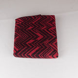 Coupon Poncho Zig Zag Rouge 150x150cm - Ribes y Casals