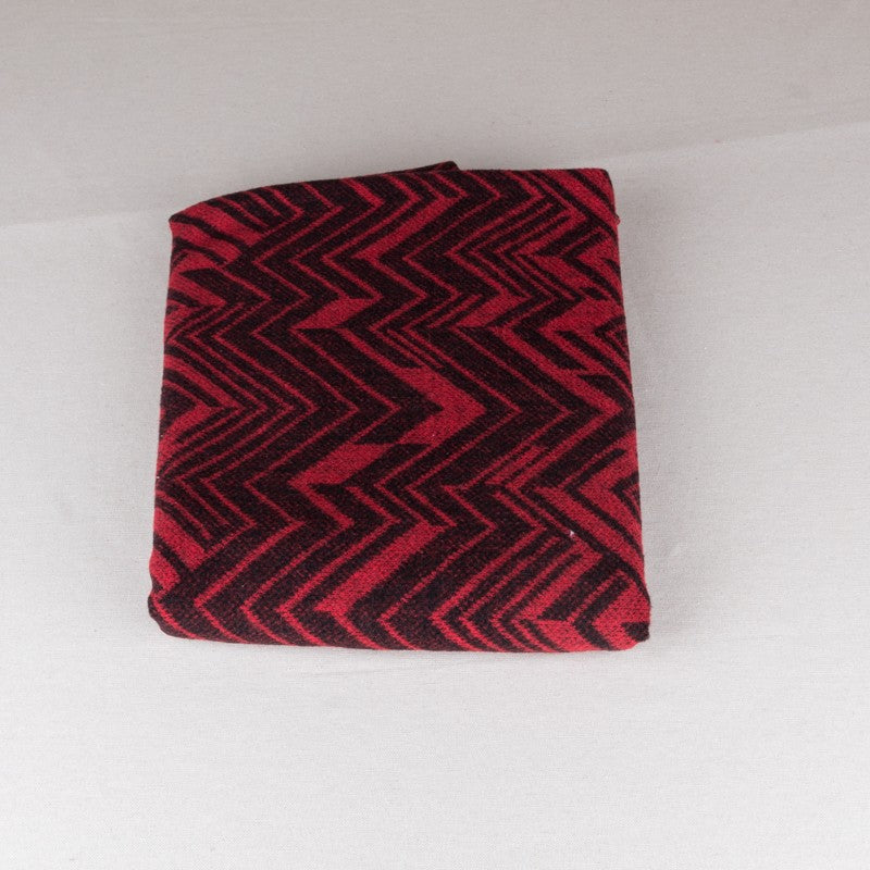 Coupon Poncho Zig Zag Rouge 150x150cm - Ribes y Casals