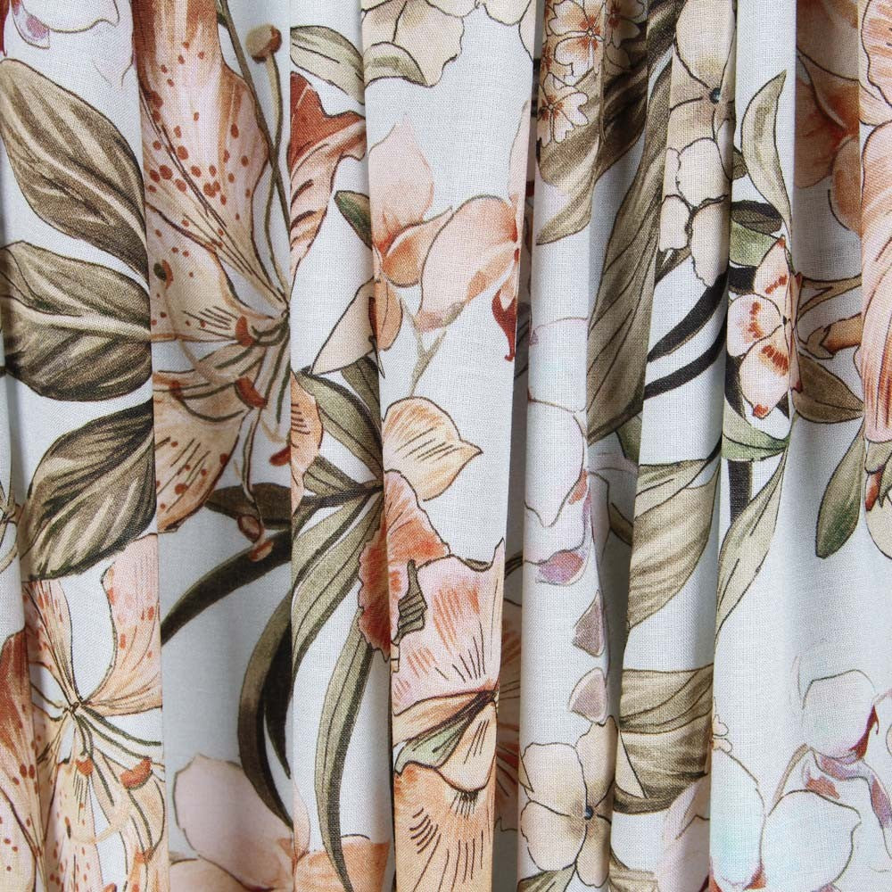 Viscose Mode Tropicale Bleu Clair - Ribes y Casals