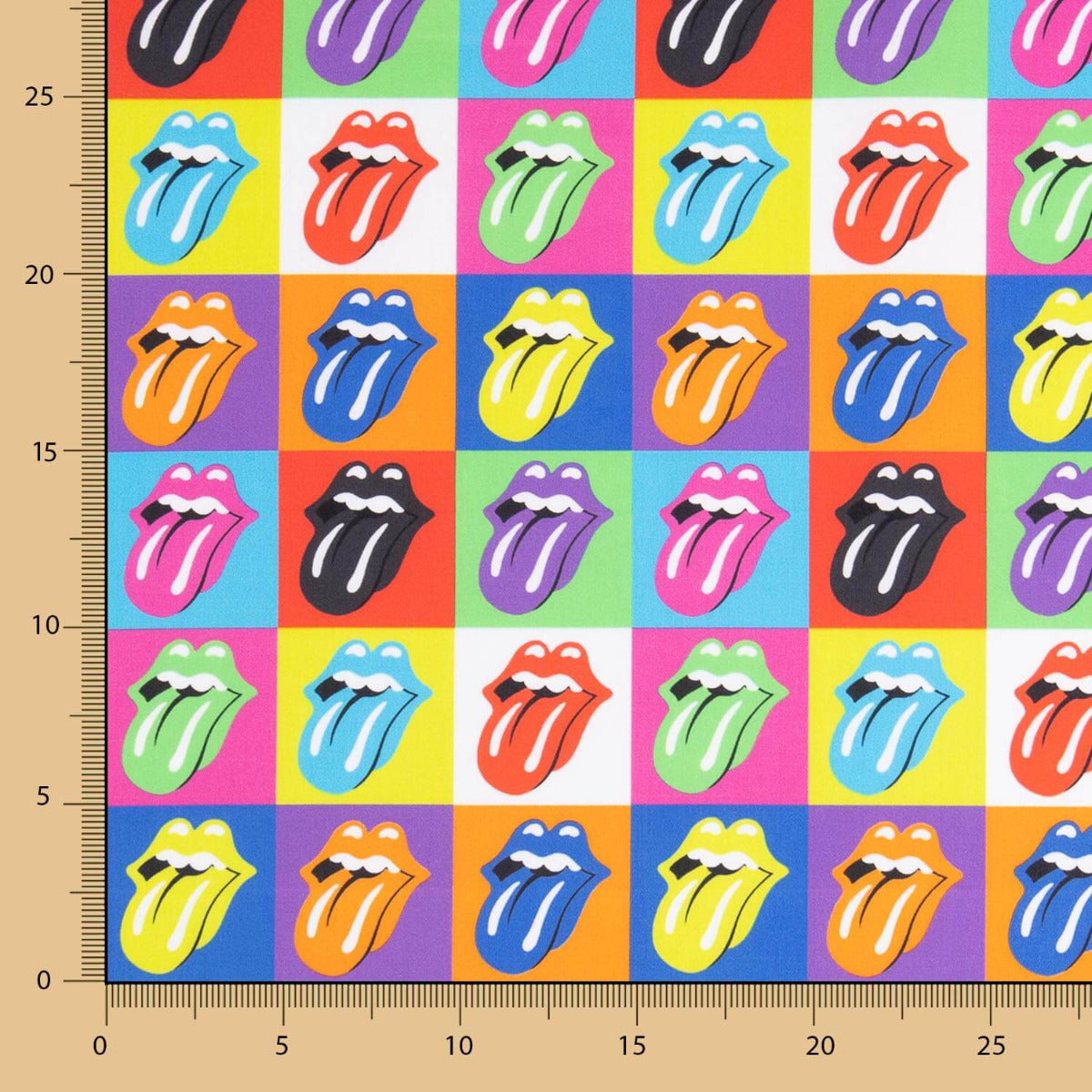 Popeline Coton Rolling Pop Art - Ribes y Casals