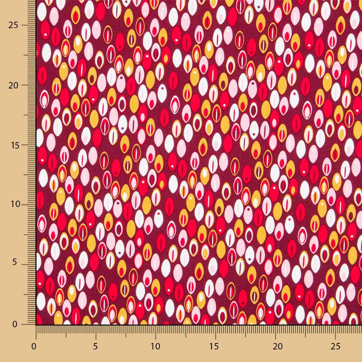 Popeline Cercles Rouge - Ribes y Casals