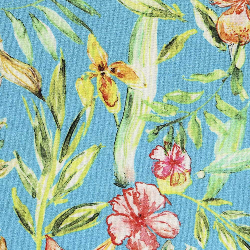 Tissu Rustique Tropical Turquoise - Ribes y Casals