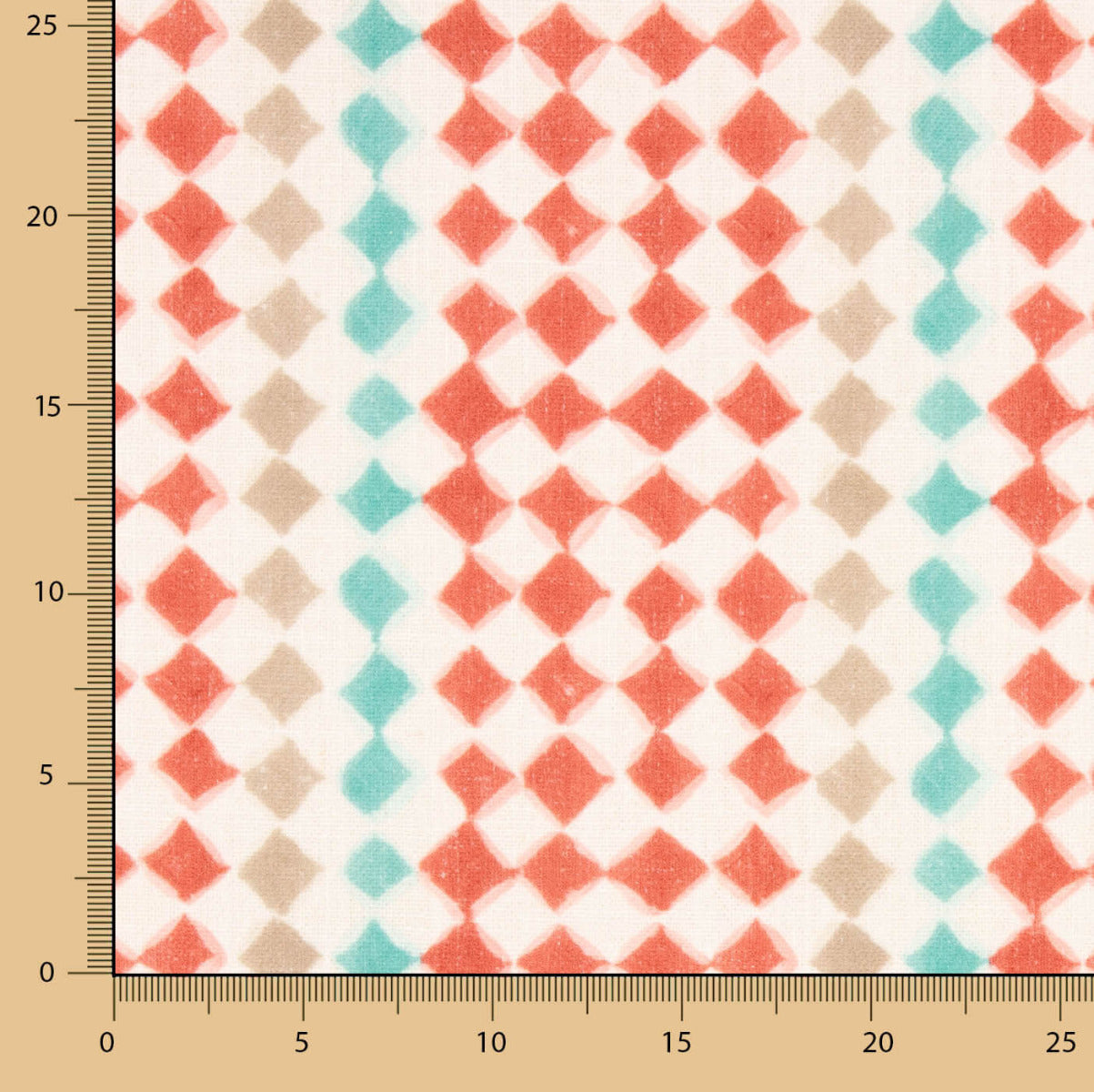 Toile Mosaïque Rouge - Ribes y Casals