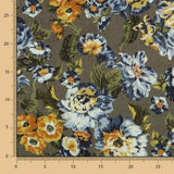 Viscose Floral Rustique Vert - Ribes y Casals