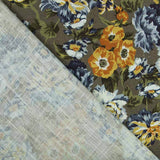 Viscose Floral Rustique Vert - Ribes y Casals