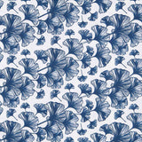 Drap Imprimé Ginkgo Bleu - Ribes y Casals