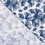 Drap Imprimé Ginkgo Bleu - Ribes y Casals