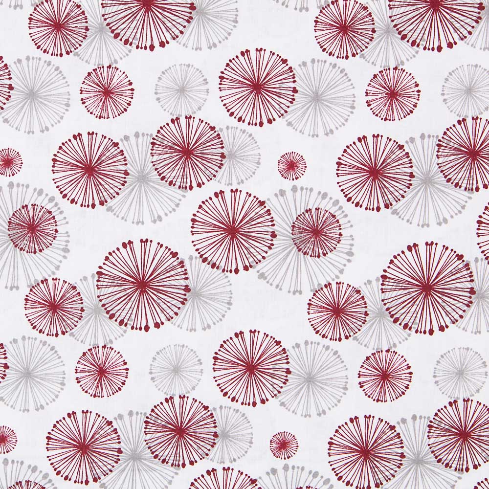 Drap Imprimé Cercles Rouge Beige - Ribes y Casals